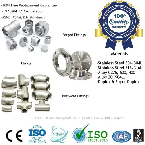 Nickel Alloy Pipe Fittings Manufacturers, Suppliers, Factory - Inconel, Monel, Hastelloy, Incoloy