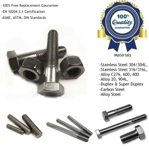 Stainless Steel Bolts Manufacturers, Suppliers, Exporters