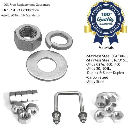 Stainless Steel Hex Nuts Manufacturers, Suppliers Exporters